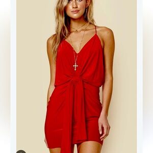 MISA red mini dress, size Medium